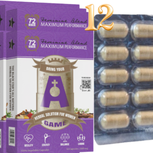 A-Game WOMEN Herbal Solution  12 Month Supply | Total 10 Capsules -Take 1 every 3 days (Copy)